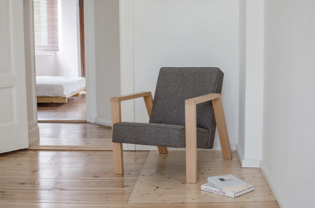 Pontier N°1 armchair with Kvadrat Molly 2 - 194 upholstery